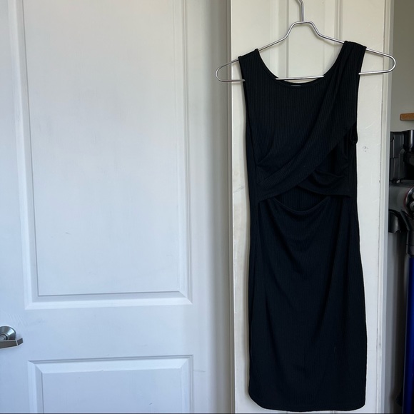Black Dress with Cutout - Picture 1 of 5